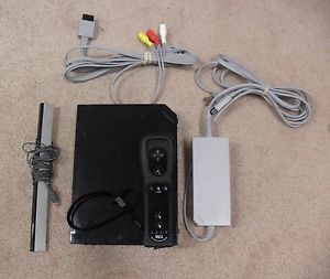 Nintendo Wii Black Video Game Console Game System Bundle Guaranteed Free SHIP
