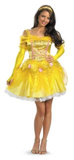 Disney Beauty and The Beast Sassy Belle Adult Womens Costume Princess Halloween