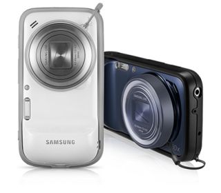Genuine Original Samsung Galaxy S4 Zoom C101 Flip Cover Case White Len Cover