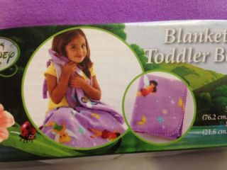 New Disney Fairies Tinkerbell Blanket 30" x 43" and Toddler Backpack 8 5 x 10"