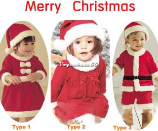 Cute Baby Boy Girl Christms Xmas Santas Party Suit Costume Dress Snowman Outfit