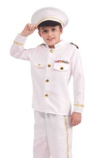 Kids Navy Admiral Uniform Military Halloween Costume