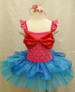 Girl Fancy Dress Mermaid Minnie Mouse Costume 2 8T Halloween Ballet Headband