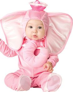 Cute Infant Baby Girl Pink Dumbo Elephant Animal Kids Halloween Costume M