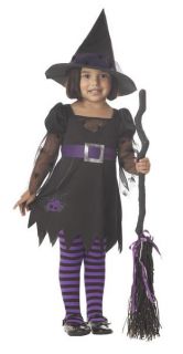 New Toddler Wee Wittle Witch Girls Halloween Costume