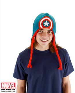 Captain America Knit Hat Avengers Costume Accessory