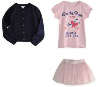 Girls Baby Clothes 0 5Y 3 Piece Sets Skirt T Shirt Coat Outfit Tutu Kids Costume