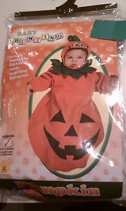 Boys Girls 0 9 Months Pumpkin Halloween Costume Bunting Baby Infant New