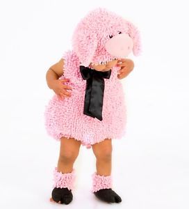 Squiggly Piggy Pig Plush Chenille Costume Baby Toddler 6 9 12 18 24 MO 2T 3T 3 4