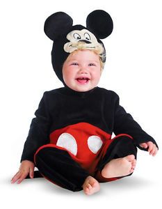 New Disney Baby Mickey Mouse Character Costume Dress Up Infant 6 12 Months