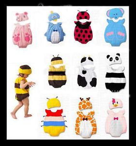 Baby Toddler Animal Costume Fancy Dress Grow Romper Outfit Vest with Hat 0 18M