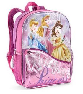 New Girls Trendy BTS Full Sized Backpack Disney Princess Pink $29 99