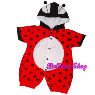 Halloween Party Ladybug Baby Costume Outfit Sz 3M 24M