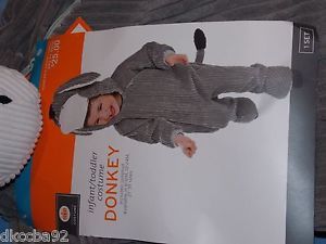 New Donkey Costume Size 12 24 Months Infant Toddler Soft Jumpsuit Halloween NIP