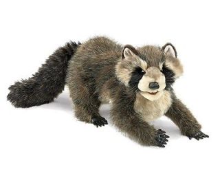 Large Raccoon Hand Puppet with Moveable Mouth by Folkmanis Puppets T2322 New