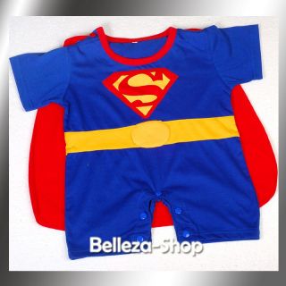 Halloween Party Superman Baby Costume Outfit Sz 12M 18M