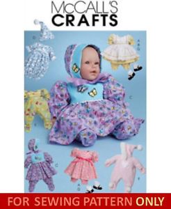 Sewing Pattern Make Doll Clothes for Tiny Tears Bitty Baby Twins Toodles