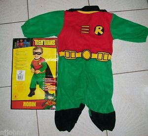Batman Robin Teen Titans Infant Baby Toddler Halloween Costume Size 1 2