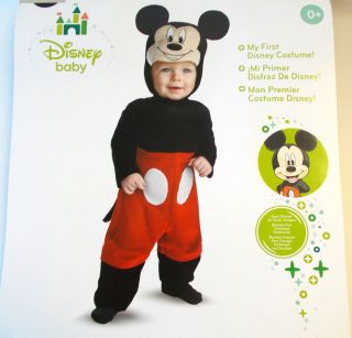 My First Disney Baby Mickey Mouse Infant Costume 6 12M NIP