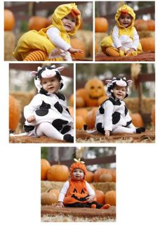 Pumpkin Chicken Cow Baby Toddler Grow Bodysuit Romper Onesie Outfit Costume