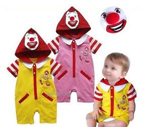 0 12M Baby Toddlers Boy Girl McDonald Style Dress Up Costume Romper Too Cute