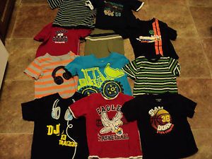 11 Piece Toddler Boys 3T Shirts Tops Lot Used Spring Summer Fall Clothes Cotton
