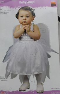 Halloween Toddler Baby White Angel Costume Size Up to 24 Months 20 Lbs