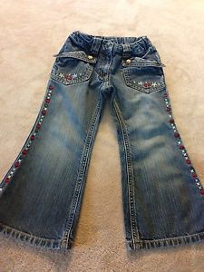 Gymboree Jeans Pants Size 3T Toddler Girls Fall Winter Clothes Hearts