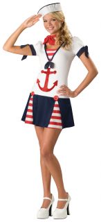 New Teen Girls Cute 40s Navy Sailor Halloween Costume