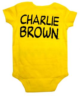 The Peanuts Charlie Brown Stripe Costume Baby Creeper Romper Snapsuit