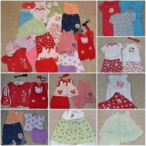 27 PC Lot Spring Summer Clothes Baby Girls Size Newborn 0 3 3 Month 2