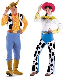 Woody Jessie Couples Adult Costumes Disney Toy Story