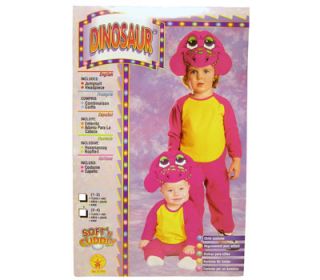 New Cute Soft'N Cuddly Dinosaur 2pc Child Toddler Jumpsuit Halloween Costume 2 4