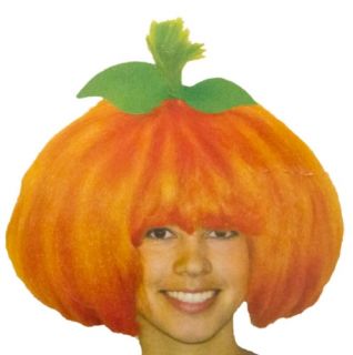 Fiber Optic Pumpkin Adult Wig for Halloween Costume