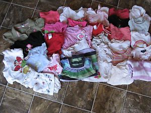 Lot of Size 3T Girl Clothes Read Spring Winter 32 PC Gymboree Baby Gap Shirts