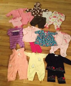 Lot Baby Girl Carters Newborn 0 3 Months Dresses Clothes Lot 9 Winter Spring