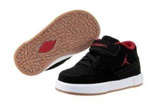 Nike Jordan Flight 23 Classic TD 510895 001 Black White Leather Shoes Toddler