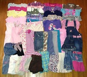 Huge Lot of 45 Baby Toddler Girls Size 4T 5T Summer Clothes Gymboree Carter'S