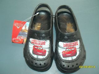 New Disney Cars Black Red Shoes Size 9 Lightning McQueen