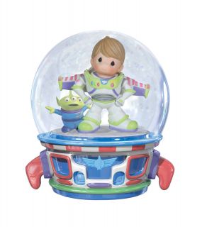 Precious Moments Disney Toy Story Buzz Lightyear Music Box Water Globe Snow Dome
