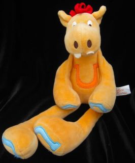OILILY Heddles Horse Orange Plush Baby Lovey Pony Toy