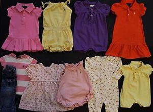 Ralph Lauren Baby Girl Clothing Lot Size 3 12 Months