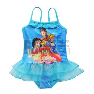 Baby Toddlers Swimsuit Girl Princess Tutu Bathing Suit One Piece Swim Costume 3T