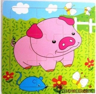 New Hot Child Kid Wooden Wood Animal Plane Puzzle Jigsaw Baby Intellectual Toy