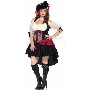 Wicked Wench Costume Adult Womens Plus Size Pirate Halloween Fancy Dress