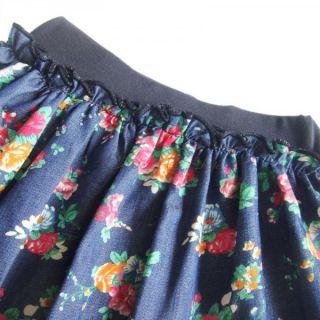 Girls Kids Floral Flower Layered Ruffle Skirt Dress Tutu Party Costume Sz 3 7