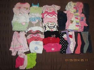 Huge Lot Baby Girl 0 3 3 Months Winter Spring Summer Super Cute 45 Pieces