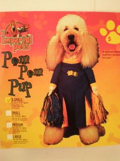 All American Cheerleader Dog Costume Pom Pom Pup XS Rubies Pets Halloween
