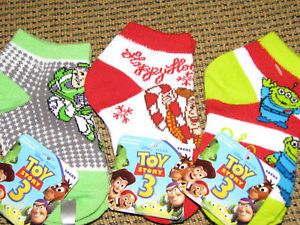 Toy Story Disney Boys Clothing Toddler Socks 3pr Buzz