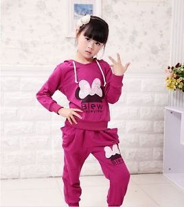 Kids Hoody Sports Wear Baby Clothing Outfit Girls Sports Suit Clothes 2 6Year